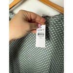 Loft  Mini Geo Pocket Tee Green Lattice Casual Knit Dress Size XXL NEW Classic Photo 4