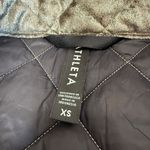 Athleta  Whisper Metallic Velvet Vest Womens XS Extra Small Quilted Winter Shirt Photo 3