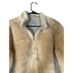 Jason Wu Beige Half Zip Faux Fur Furry Pullover Sweater Women Sz M Photo 2