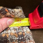 Loft Brown Tan Cream & Orange Plaid Midi Skirt Zip On Side lining SZ 8P Photo 11