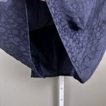 Dana Buchman  Pencil Skirt Women's Size 16 Navy Blue Textured Vent Side Zip Lined Photo 1