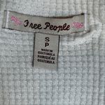 Free People  Santa Clara Ribbed Waffle Knit Oversized Top Alabaster S Photo 16