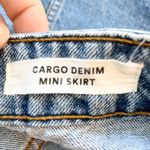 Cotton On Cargo Denim Mini Skirt Pockets Blue Jean Skirt US 10 Work Boho Casual Photo 8
