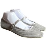 Dolce Vita Rodni Mesh Mary Jane Flats Silver Balletcore Fairy Luxury Career 9.5 Photo 5