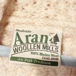 Aran Woollen Mills Merino Wool Cream Cable Knit Chunky Sweater Size XL Photo 2