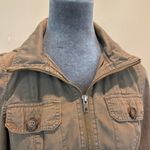 Rubbish Brown Utility Jacket with Adjustable Fit Photo 1