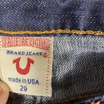 True Religion Jeans Women's Johnny Big T 29x25 Straight Denim Short Low Rise Photo 6