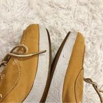 Timberland  skipher Leather Mule Wedge Heels‎ Wheat Tan White 8 Photo 3