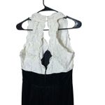 Vintage Scott McClintock Black White Lace Velvet‎ Formal Dress Size 10 Photo 6