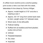 Tommy Hilfiger NWT Pink Orange Paisley Dress New Photo 2