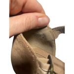 Pierre Dumas  Brown Fringe Wedge Sandals Size 6 Peep-Toe Slingback Photo 4