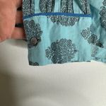 Sundance  Stories To Be Told Teal Boho Mixed Print Button Down‎ Top Small CP Photo 5