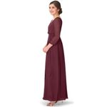 Azazie Angelica Bridesmaid Dress in Cabernet Sz XS Photo 2