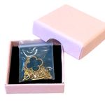 Reversible Clover Pendant Necklace Gold Tone 925 Stamped Clasp 18 Inch Black Photo 3