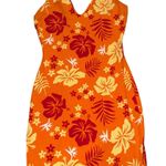 Wild Fable  Tropical Floral Mini Dress - Orange and Red Photo 0