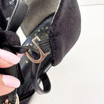 ANTAINA Lolita Black Velvet Side Bow Kitten‎ Heels Coquette Demure Size 7 Photo 1