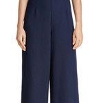 C/MEO COLLECTIVE  spaghetti strap silk detail jumpsuit size large navy Photo 0