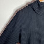 Chaser black waffle knit circle knit thermal lounge hoodie size S Photo 4