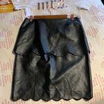 ⚡️Super rad scalloped pleather skirt⚡️ Size L Photo 1