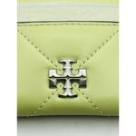 Tory Burch New Kira Card Case Holder Mini Wallet Quilted Leather Color Pear Photo 6