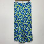 Haute Hippie FLAWED!!!  wide leg boho pull on pants size XL green blue palazzo Photo 1