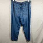 American Eagle  Dark Wash Paperbag High‎ Rise Mom Jeans Photo 2