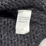 Luna  Ivy Smiley Face Cardigan Womens XS Black Yellow Knit Sweater Emoji‎ Cottage Photo 5