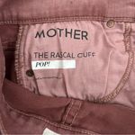 Mother The Rascal Cuff Mid Rise Straight Leg Jeans Rose Mauve Paradise Puff 25 Pink Photo 5