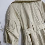 Pearl women’s trench coat 3/4 length sleeve size xs Yellow Photo 10
