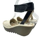 Fly London FLY London Yula Wedge Pump Sandals Off White / Black Size 36 US 5.5 - 6 Photo 7
