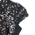 Dress the Population  Sabrina Fringe Petal Mini Black Sequin Cocktail Dress XS Photo 4