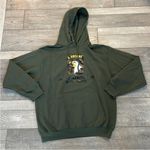 Hunter Green Military Hooded Sweatshirt Size Large. Photo 6