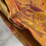 Valerie Leather Clutch Bag Womens Large Tan Multicolor Jaguar Jungle Embossed Photo 7