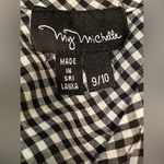 My Michelle VTG  Black / White Checkered Ruffle Circle Skirt Y2K 90s Size‎ 9 / M Photo 2