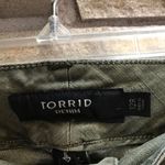 Torrid  Three Button Jeggings Skinny Jeans Olive Green 12 Photo 6