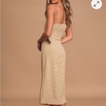 Lulus  Sunshine On the Mind Mustard Yellow Gingham Wrap Midi Dress Small Photo 1