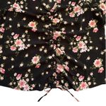 Planet Gold Black Pink Floral V-Neck Bell Sleeve Top Blouse Top Size 1X NEW Photo 8