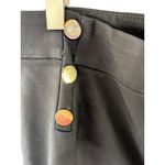 Ann Taylor LOFT Black High Waist Curvy Skinny Sailor Band Button Detail Pants 12 Photo 6