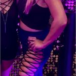 Hot & Delicious  Dark Blue Lace-Up jeggings jeans Rave  
Festival club wear Photo 3