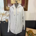 Vuori  Restore Full Zip Oversized Athleisure Hoodie in Pale Grey Heather Sz L 🧡🍄 Photo 3