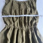 Alice + Olivia  Josie 100% Silk Blouson dress small olive green Photo 13