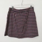 Modcloth [] Hot Button Issue Houndstooth Plaid Pocket Mini Skirt NWT Size Large L Photo 2