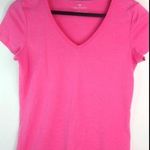 Talbots  XS Basic V-Neck Bright Pink T Top Photo 0