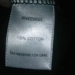 Pendleton  M V-Neck Black Long Sleeved Cotton Top Photo 6