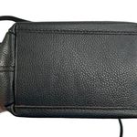 Marina Galanti Black Pebbled Leather Drawstring Crossbody Purse Photo 5