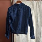 Tommy Hilfiger Drawstring-Hem Cinched Tie Hem Popover Top Blue Shirt Collar NWT Photo 4