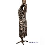 Ann Taylor  black & cream colored drop waist floral tunic dress-Size Small Photo 2