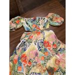 STAUD  Coliseum floral leafs cut out linen Maxi Dress size 6 Photo 6