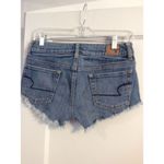 American Eagle Embroidered floral cut off shorts  Size 00 Stretch Photo 2