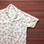 VINTAGE FLORAL BUTTON UP SHIRT Pink Photo 0